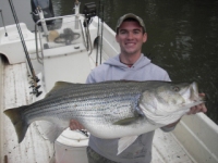 Lake Allatoona Fishing Guides - Another Big Striper On the Line!
